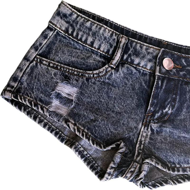 Womens Low Waist Sexy Denim Jeans Shorts Nightclubs Bars and Beach 250408