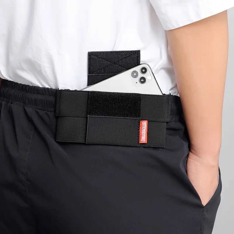 Sports invisible mobile waist bag for men portable waist bag for women outdoor work elastic mobile phone bag Z250407