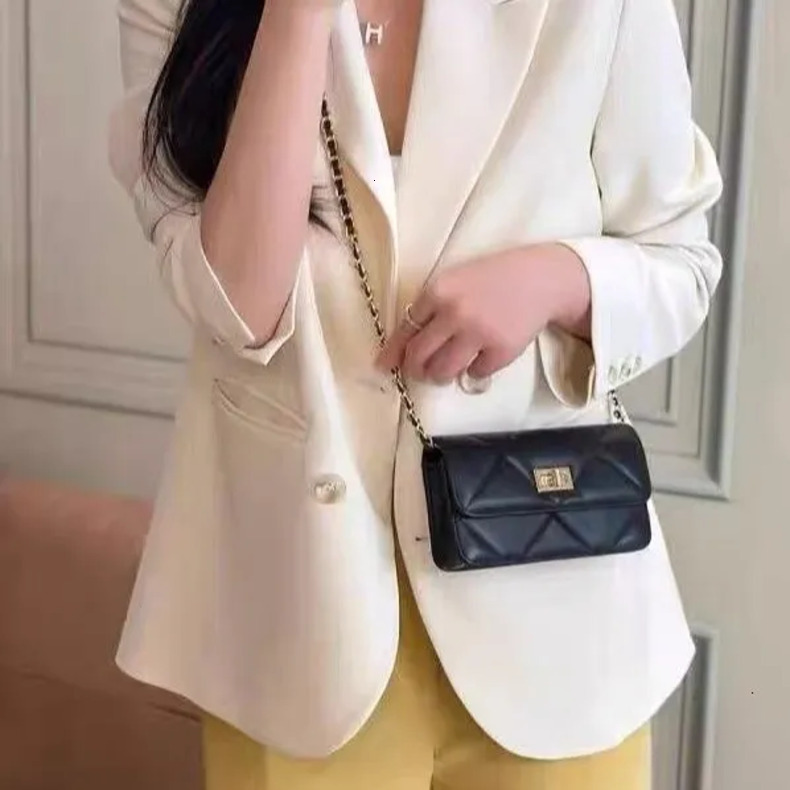 Luxury Brand Women's Bag 2025 New Silver Small Square Bag High-End Texture Quilted Bag Mini PU Leather Chain Single Shoulder Crossbody Bag - view 5
