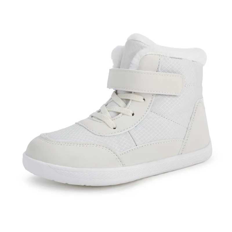 Kids Wide Toe Barefoot Snow BootsGirls Winter Minimst SneakersGirls Boys Warm Boot Toddler Little Big Kids W250407