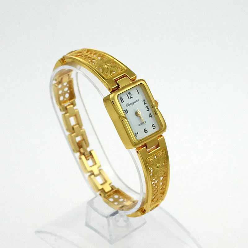 Gold stainless steel womens bracelet watch fashion womens watch casual dress womens watch womens watch womens watchT250408