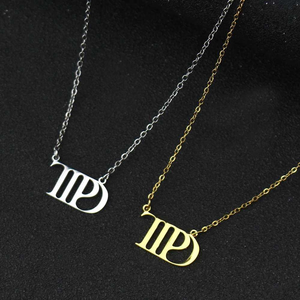 Famous Singer Taylor TTPD The Tortured Poets Department Necklace Stainless Steel Gold Silver Color Jewelry Gift for Swiftie FansC250407