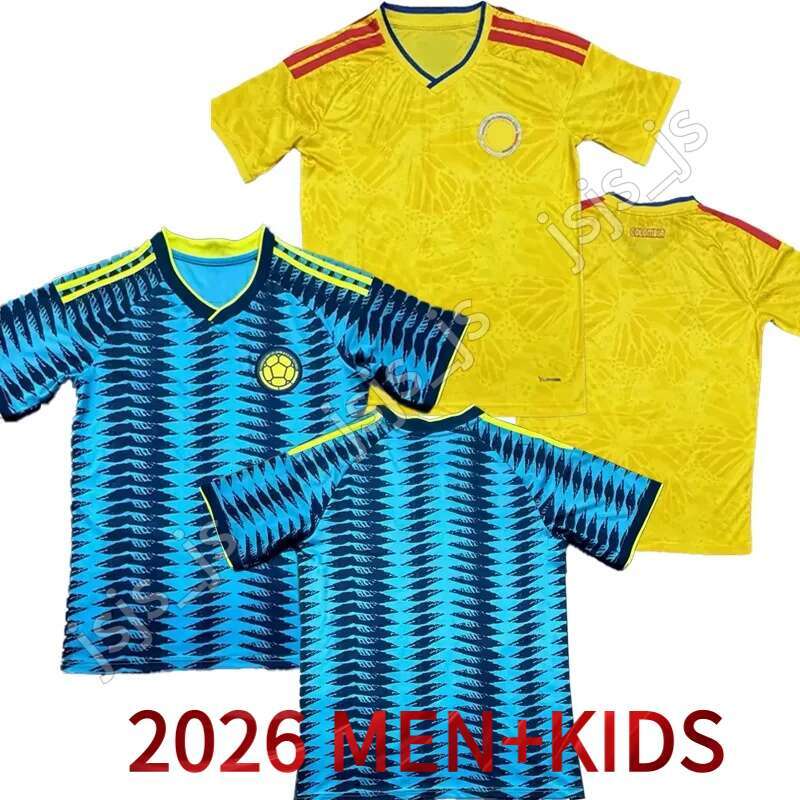 2026 World Soccer Jerseys Copa America LUIS DIAZ FALCAO JAMES Home Cup 2025 Colombia Football Shirt CUADRADO Men Kids Kit Camiseta De Futbol