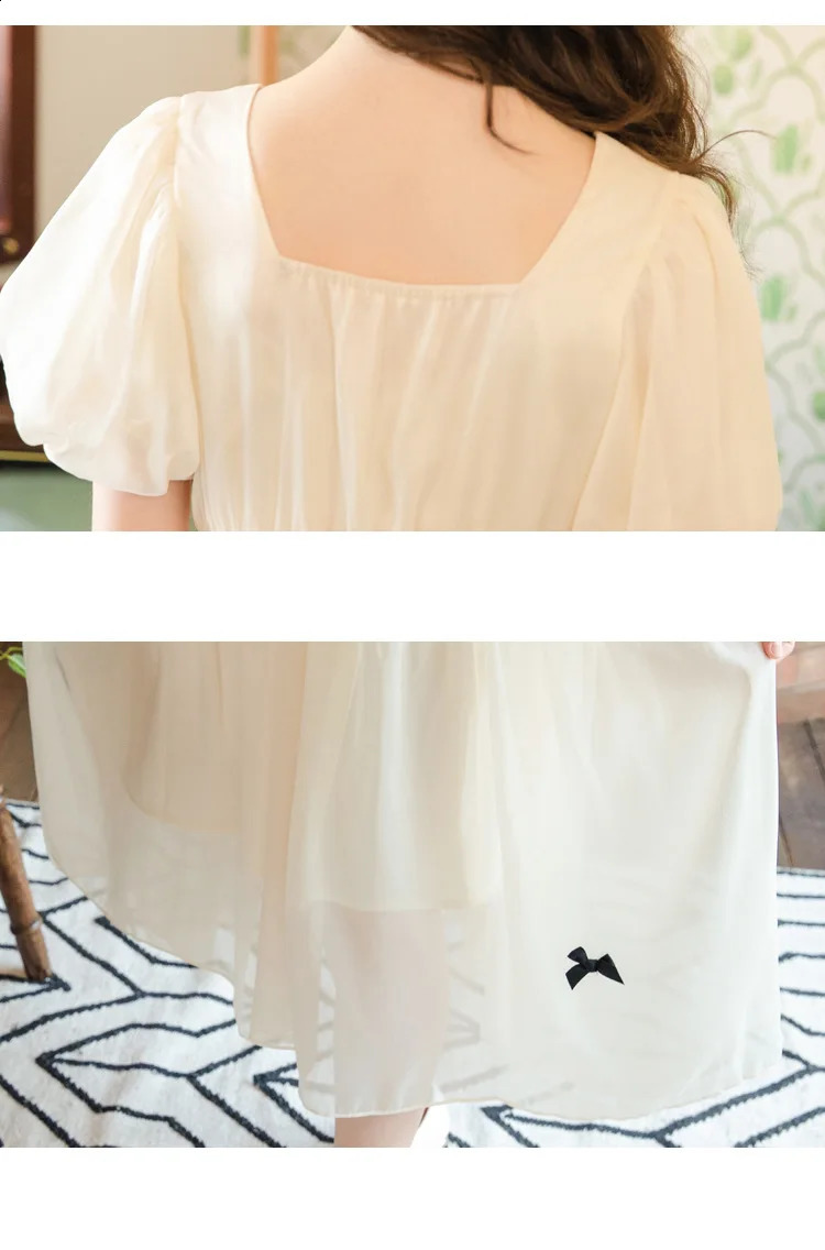 summer Lace Princess Kids square collar Girls Clothes mesh V NECK tall Layered Dress bowknot cotton 8 9 10 11 12 year 250408