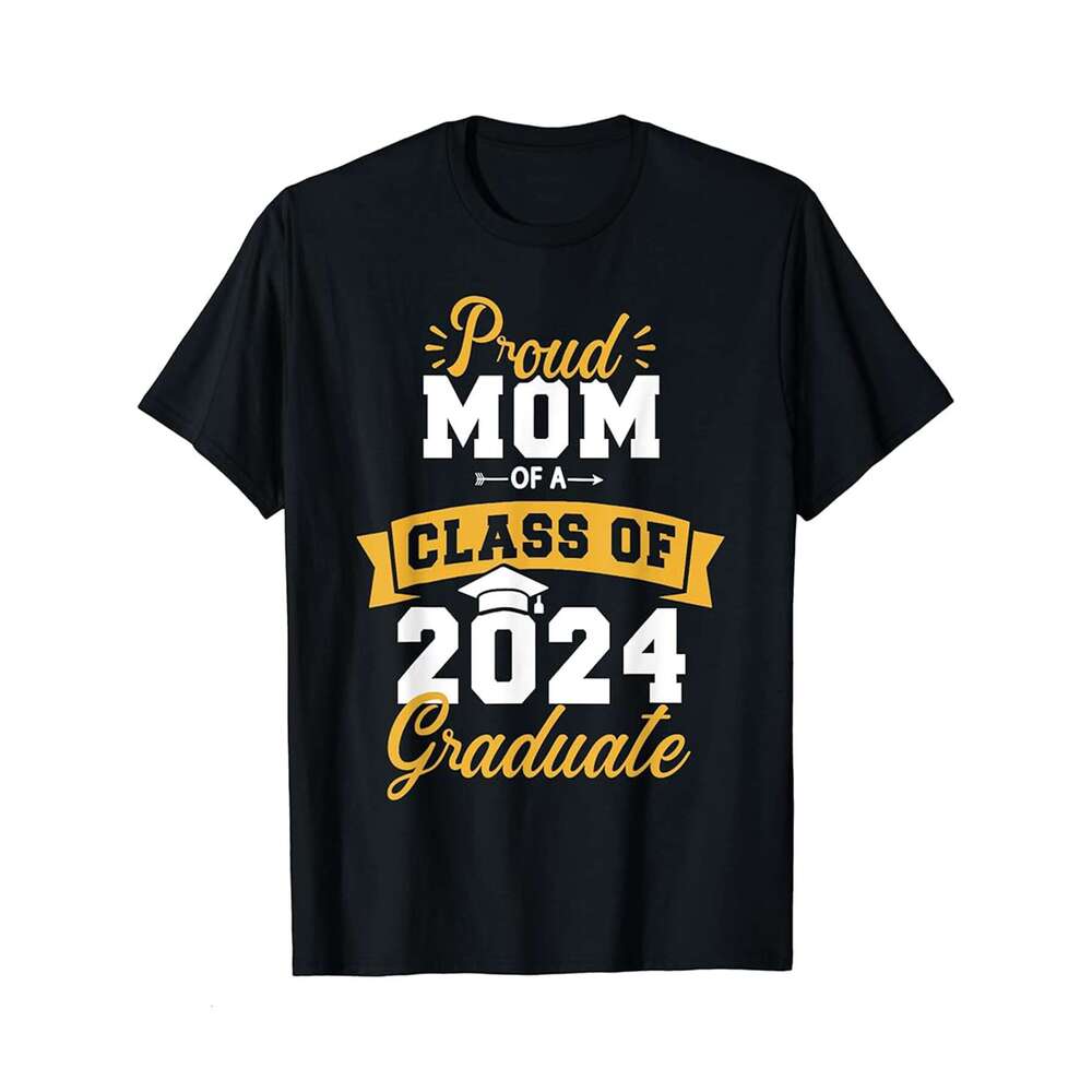 Designer T shirt Graduation Senior Class of 2025 USA Flag Color Proud Dad Mom - 220g Tshits