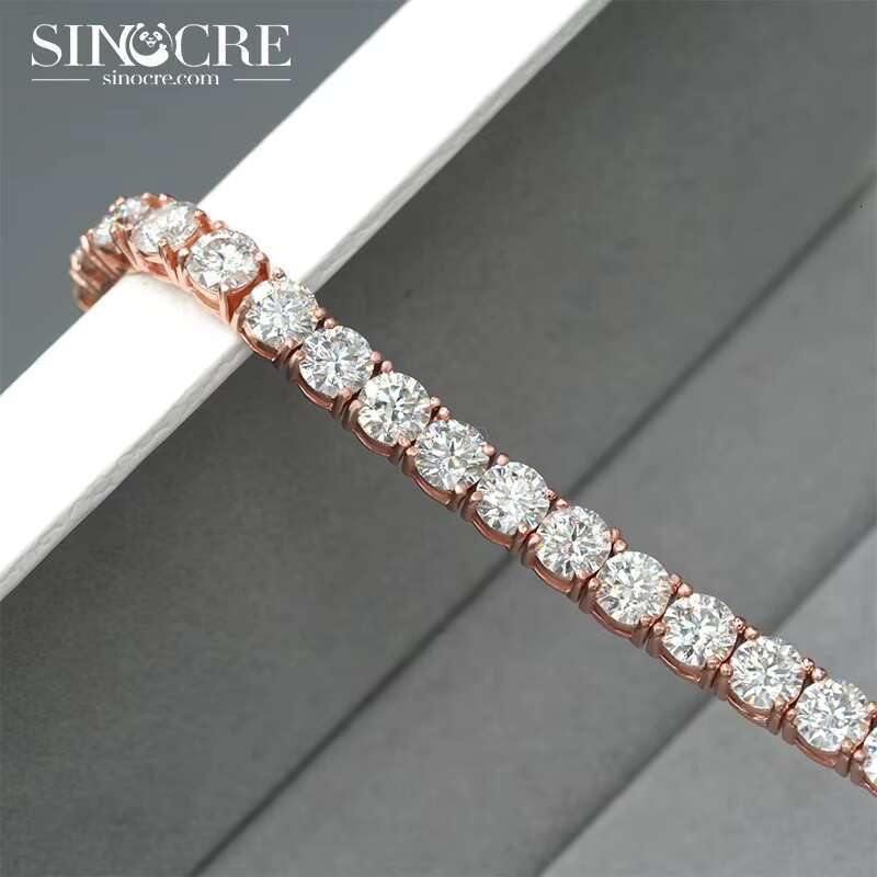 5mm Moissanite tennis chain necklace bracelet for women and men