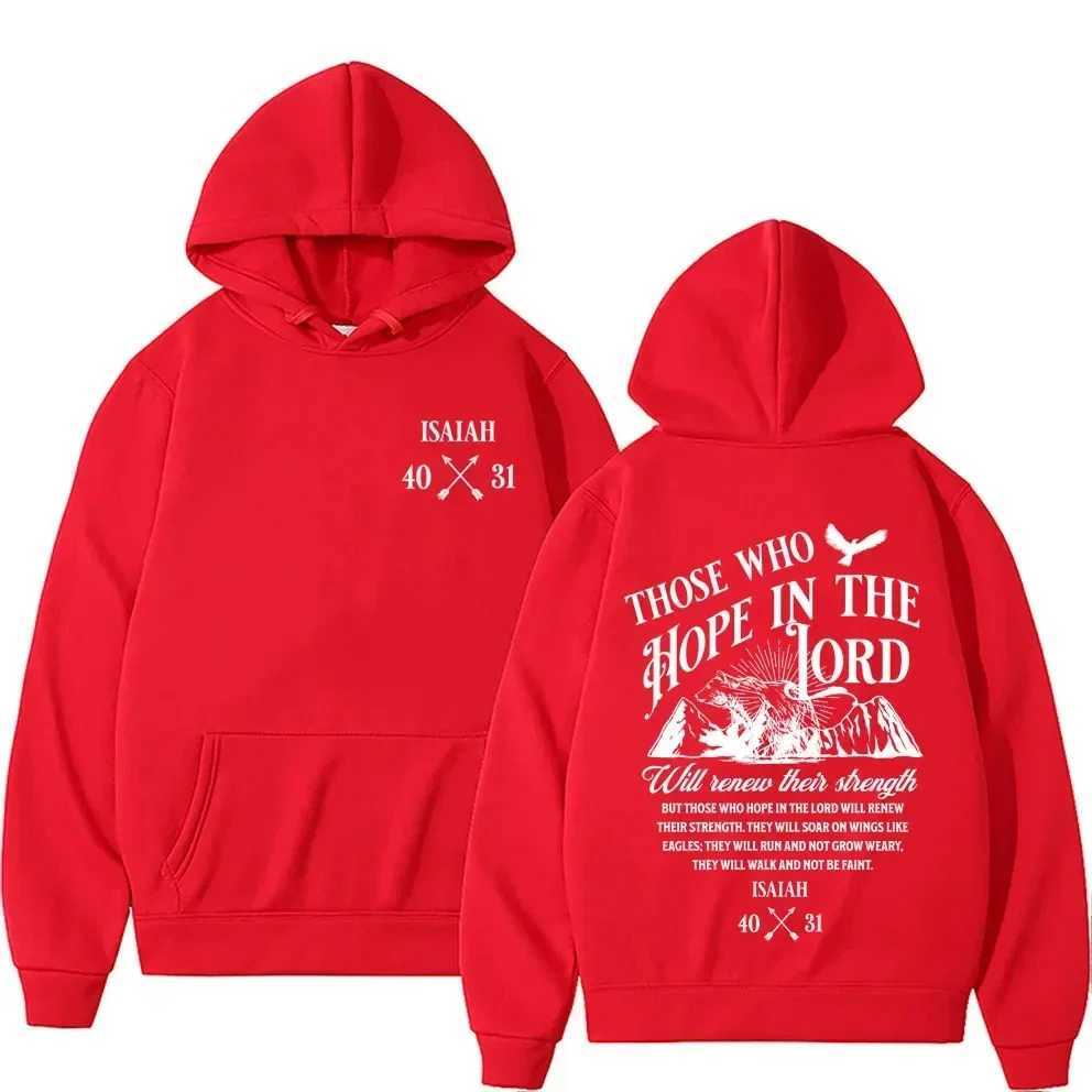Mens clothing fashion street sportswear autumn/winter wool warm hoodie Y2K Christian Jesus letter printed hoodie W250408