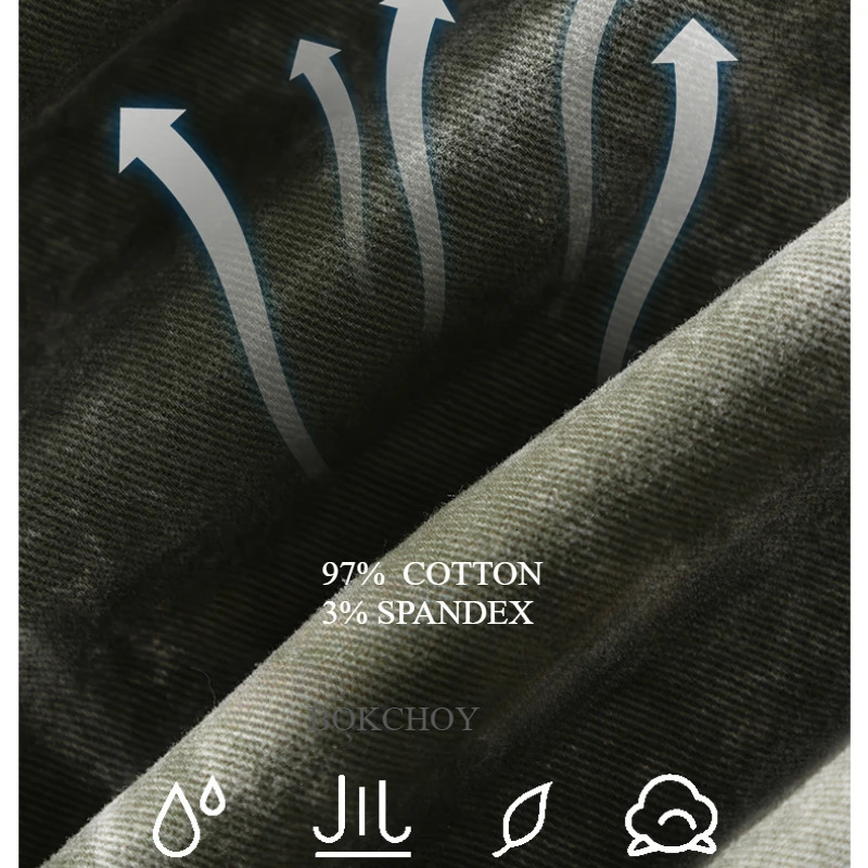 SpringSummer Cotton Goods Casual Large Pocket Mens Clothing Drawstring Fashion Woolen Pants YBJYF2521 250403