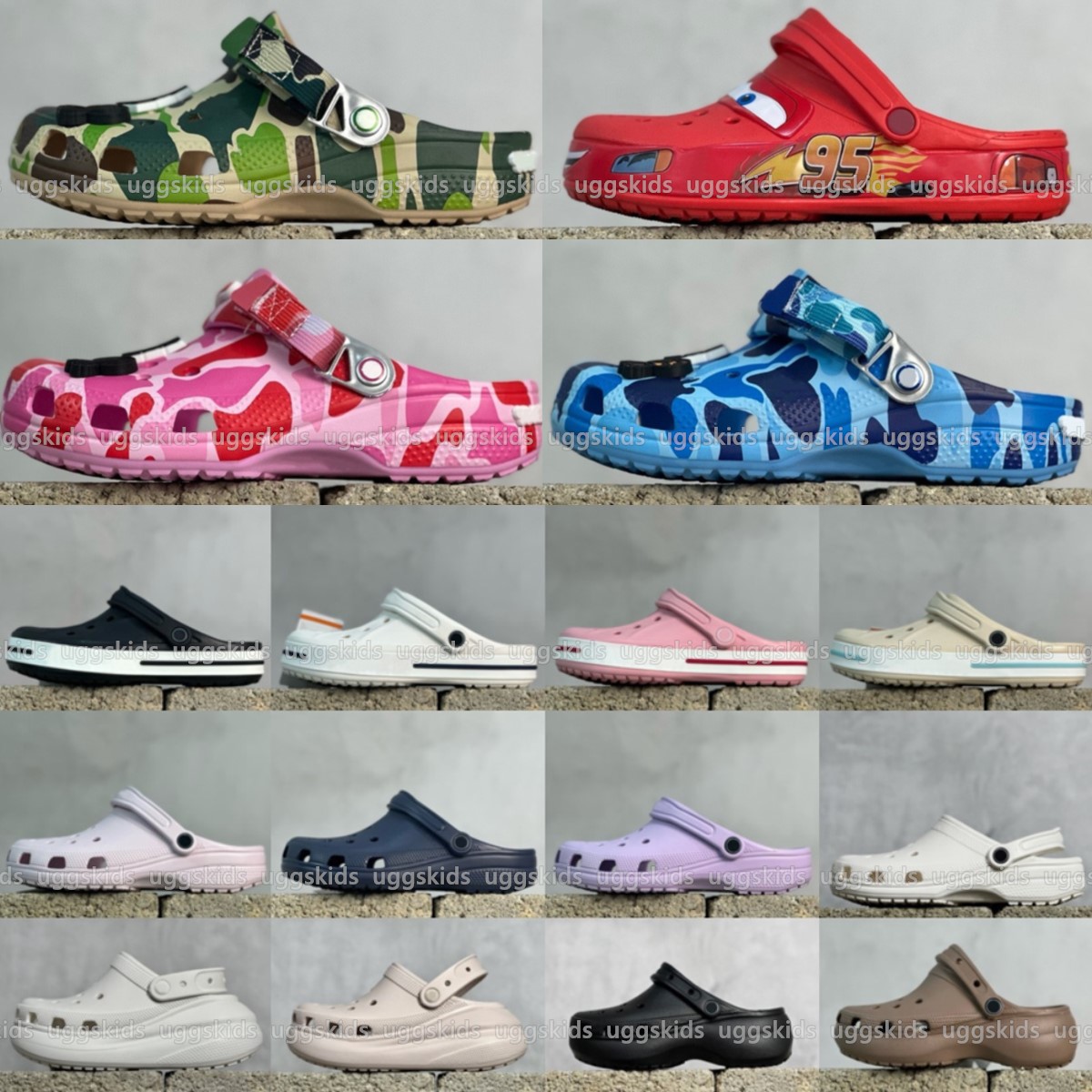 Designers Slipper womens girls Rubber Slides Sandals clogs waterproof summer beach black white pink blue brown Summer Beach shoe