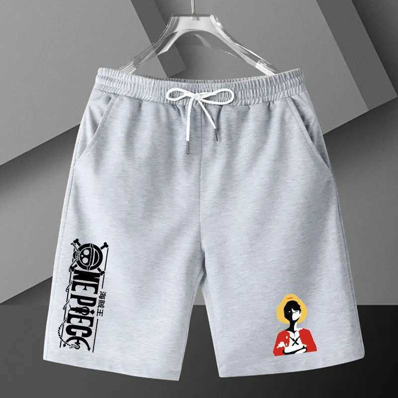 Summer New One Piece Pure Cotton Shorts Luffy Anime Merchandise unisex student casual pantsXJ250407