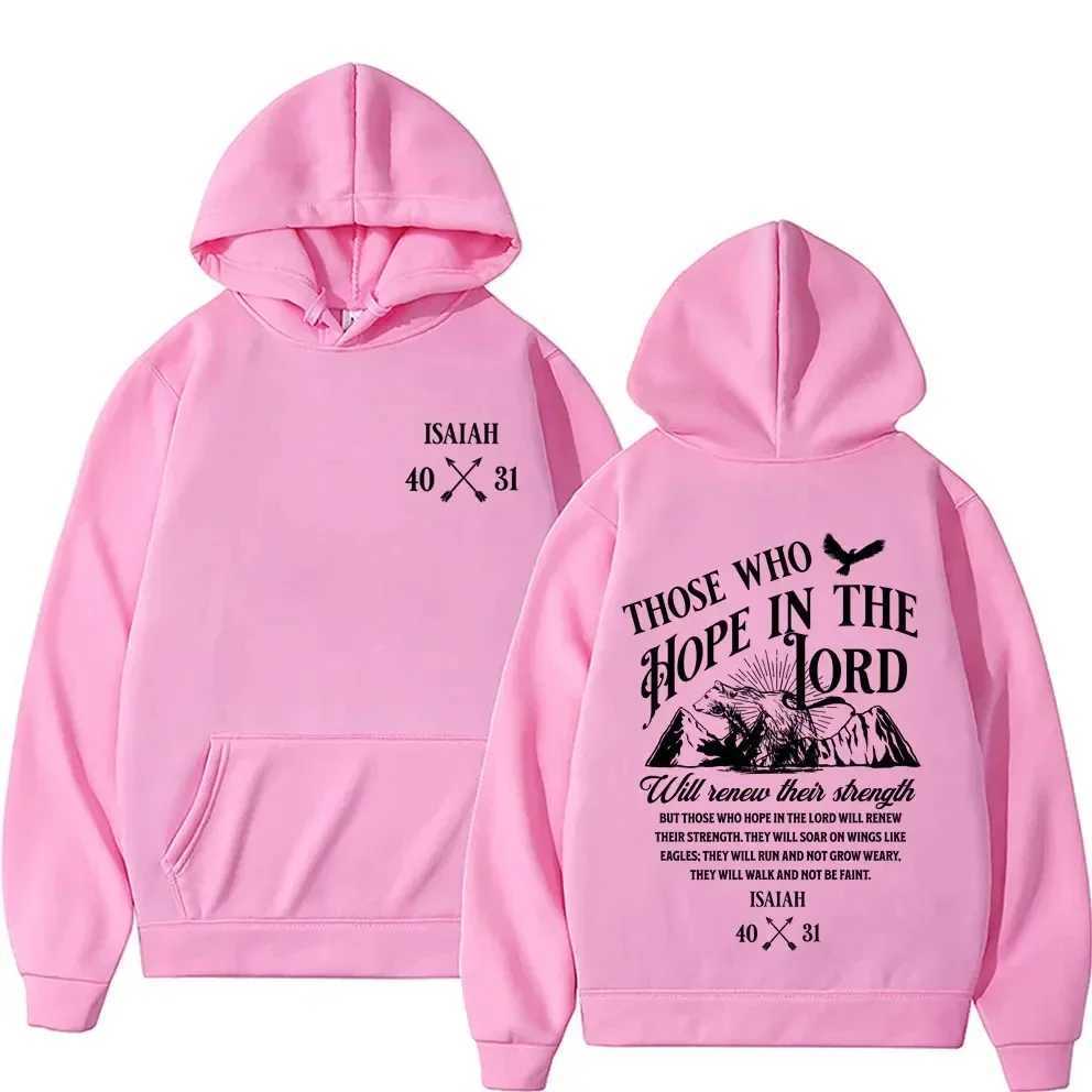 Mens clothing fashion street sportswear autumn/winter wool warm hoodie Y2K Christian Jesus letter printed hoodie W250408
