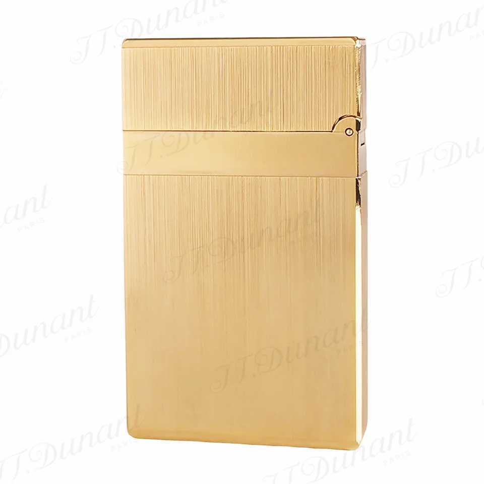 2024 New JT Dunant Lighter Bright Sound Brushing Metal Cigar Tool Fashion Outdoor Tobacco Small Tool Birthday GiftXJ250407