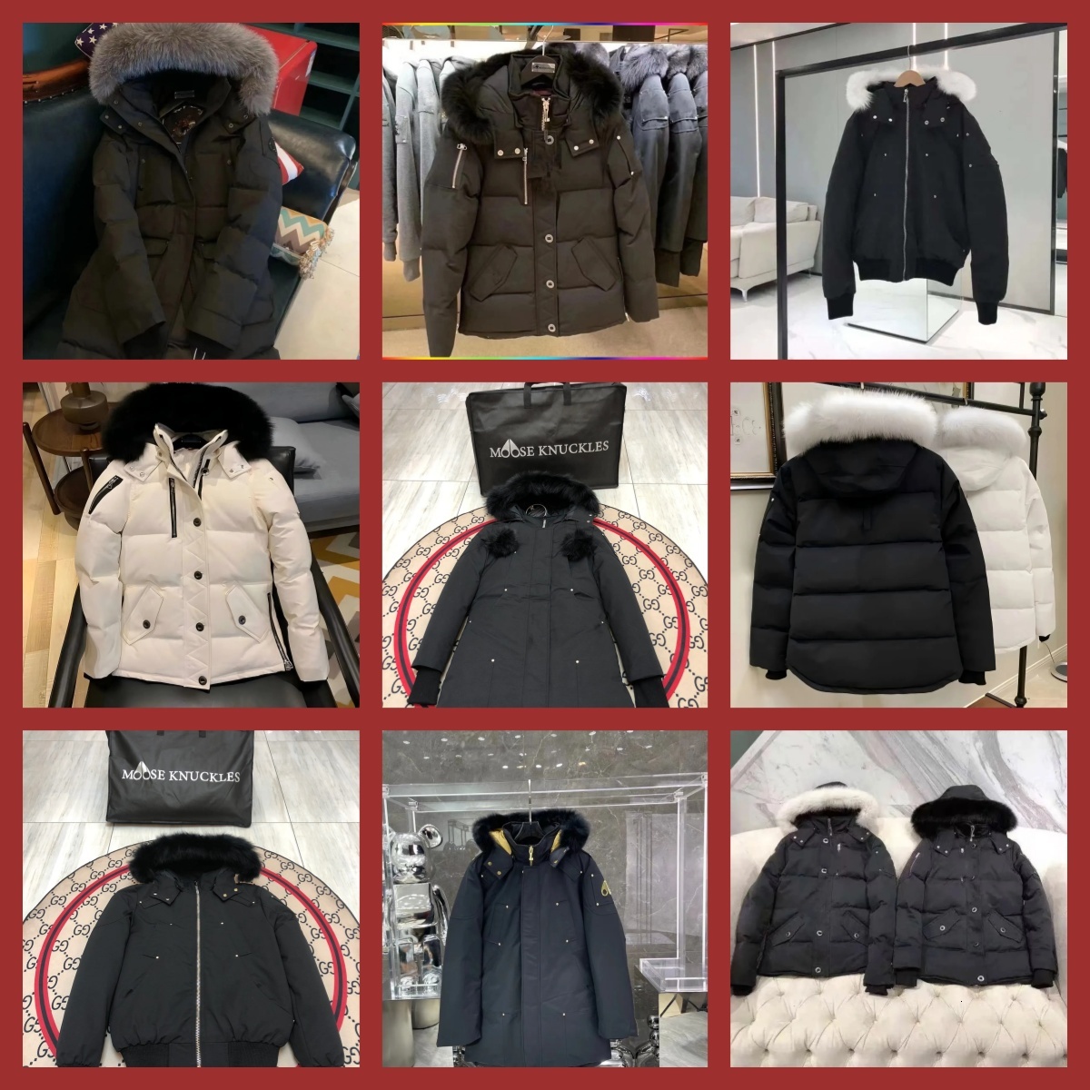 10b Knucklecoat Designer Down Moosecoat Winter Jackets Mens Womens Windbreaker Down Moose Jacket Woman us size s-xxl Knukles Moose Coat