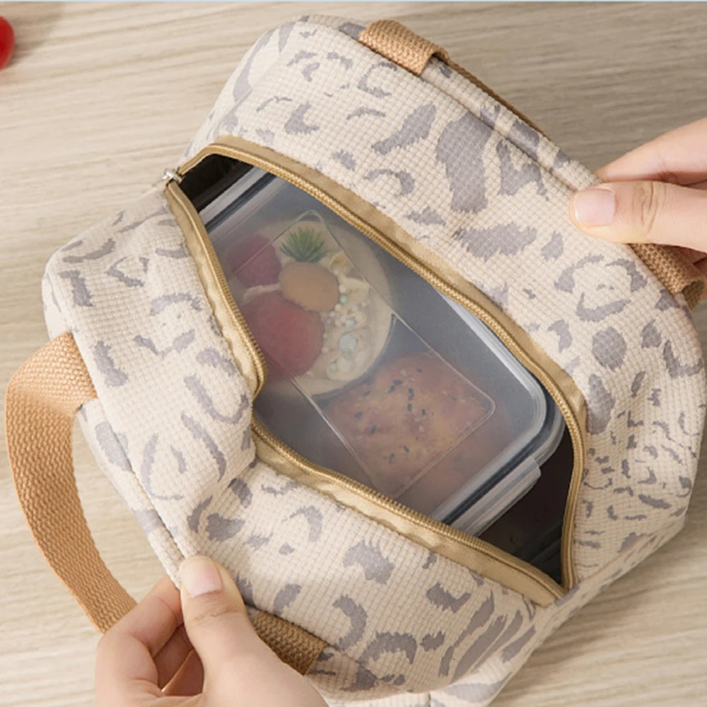 Girls Food Box Durable Waterproof Lunch Box Portable Zipper Large-capacity Thermal Lunch Bag Thermal Insulated Camping Bags 250408