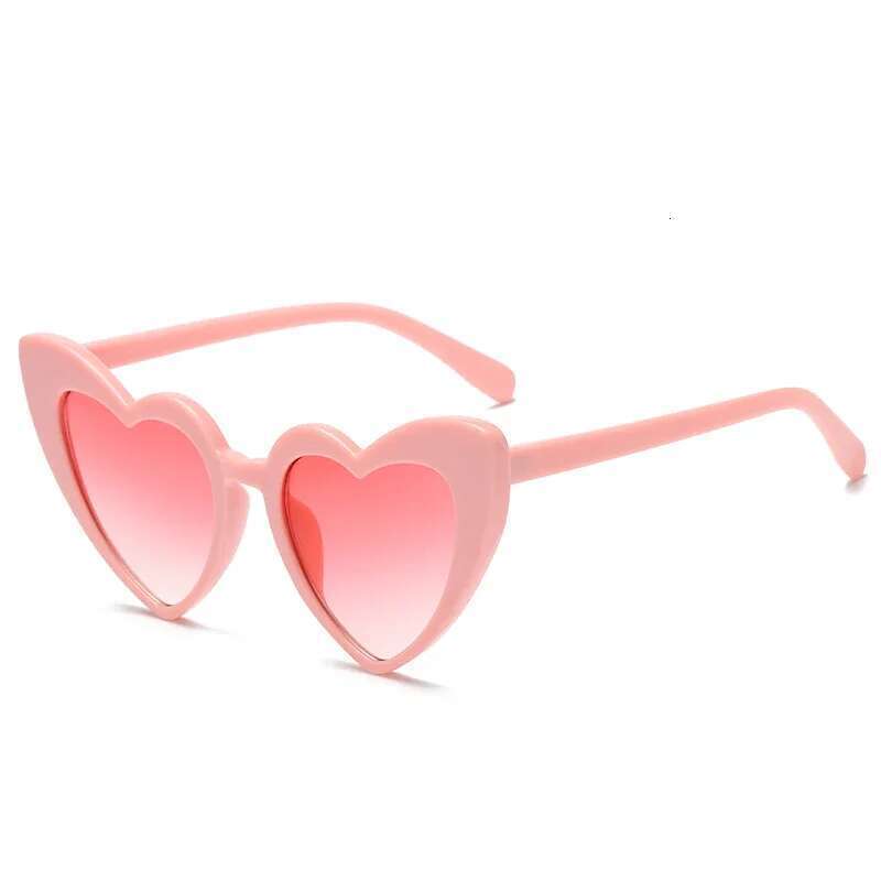 Heart Shaped Sunglasses Women Cat Eye Female Sun Glasses Brand Retro Love Black White Men Shade UV400 Eyewear