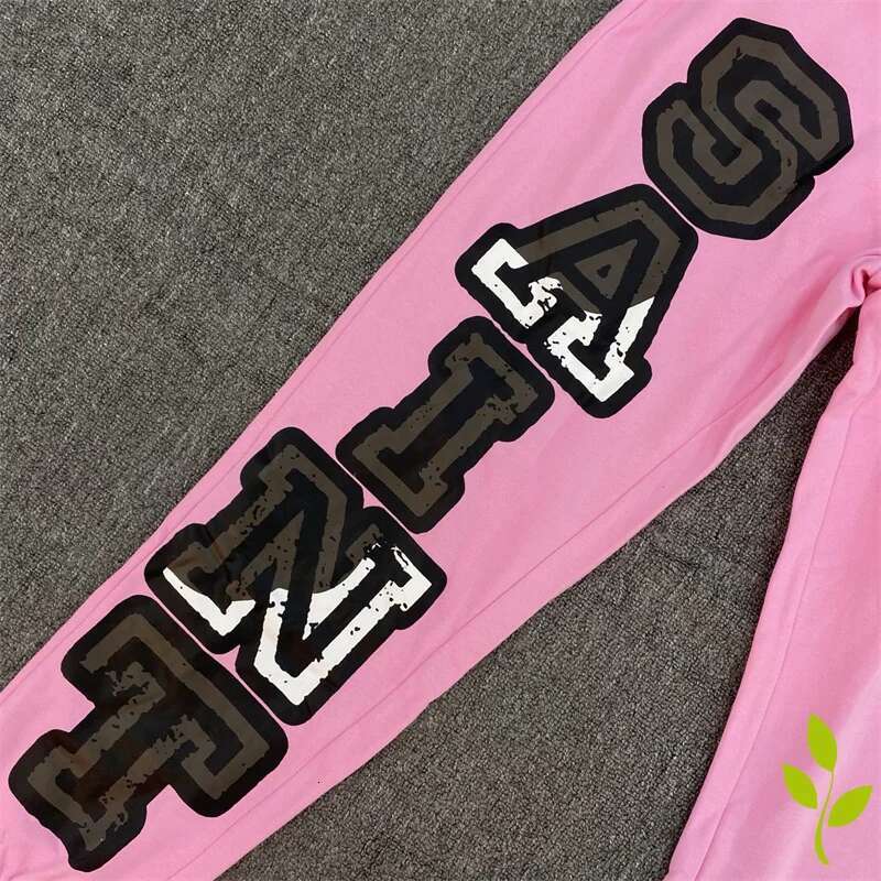 ss Oversized Cotton Sports Long Letter Print SAINT MICHAEL Sweat Pants Men Women Washed Casual Trourers