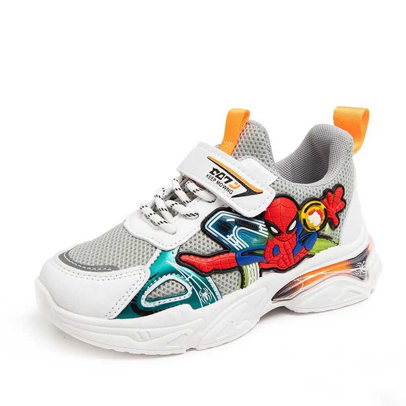 Childrens casual shoes sports shoes boys mesh breathable sports running gray black shoes size 21-38 W250407