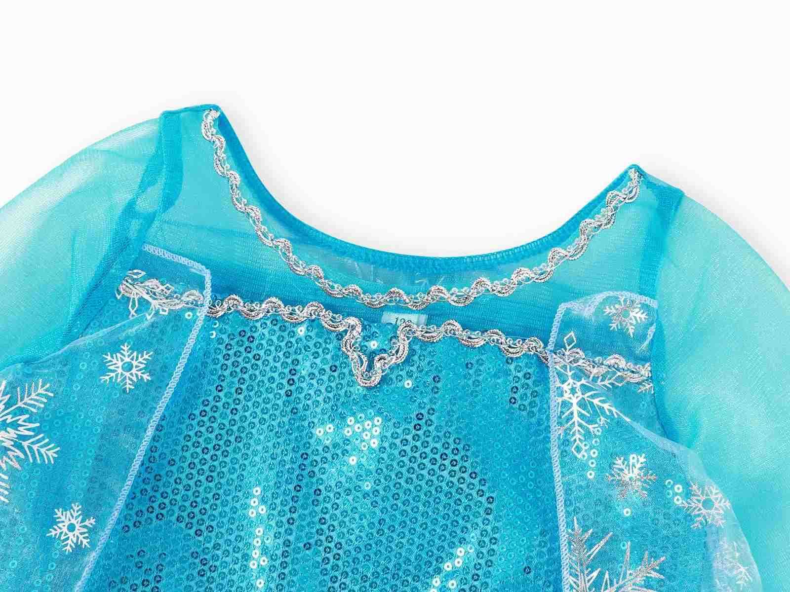 Disney Kids Cosplay Elsa Anna Princess Dress Girls Mesh Ball Gown Halloween Carnival Birthday Clothes Snow Queen Frozen Costume X250408