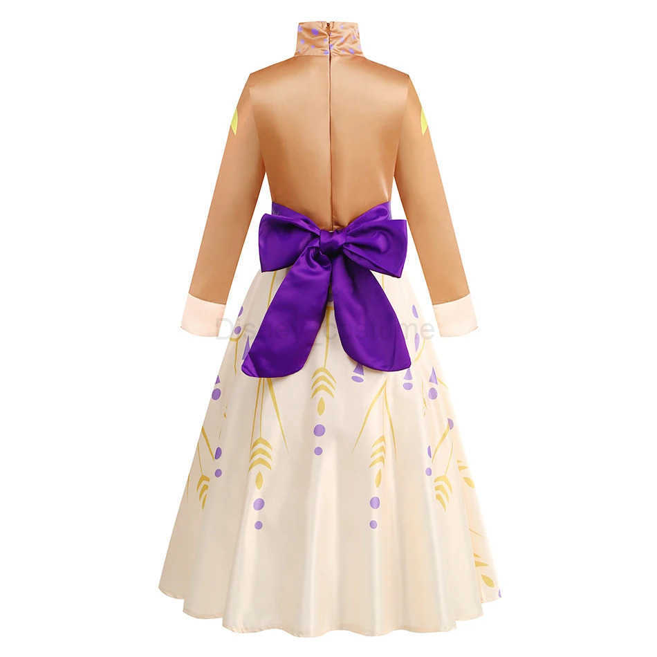 Disney Anna costume girl summer costume Halloween birthday party dress up princess costume girl X250408