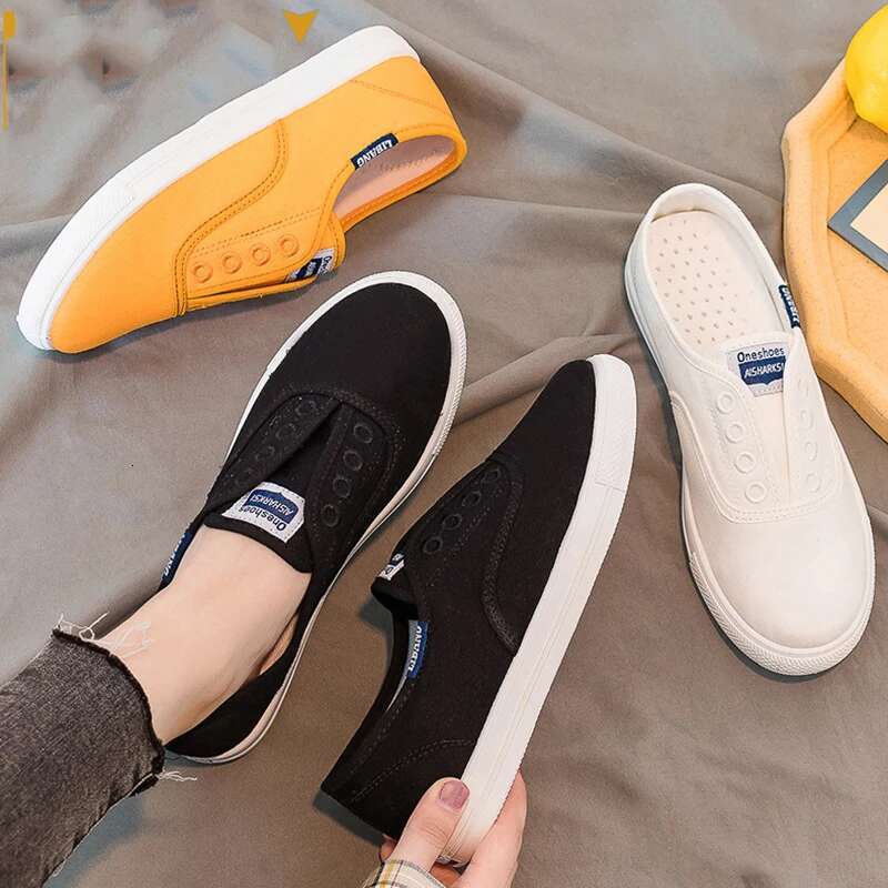 2025 new women's canvas white shoes, flat shoes, sports shoes, young designers, girls' new fully equipped breathable trendy casual shoes1