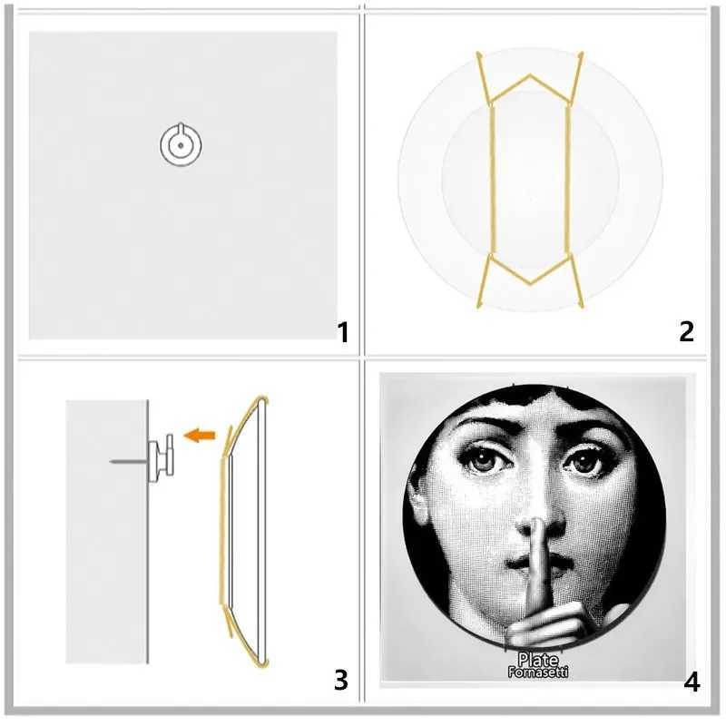 Fashionable ladies faces Milan style art ceramic wall panels living rooms bars banquets hotels studio decorations wedding gifts X250408