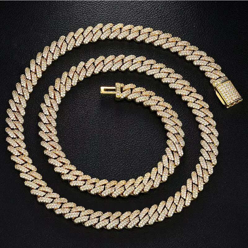 Ins Custom Available 24K Gold Necklace 14K Gold Plated Jewelry Iced Out Necklace for Artist