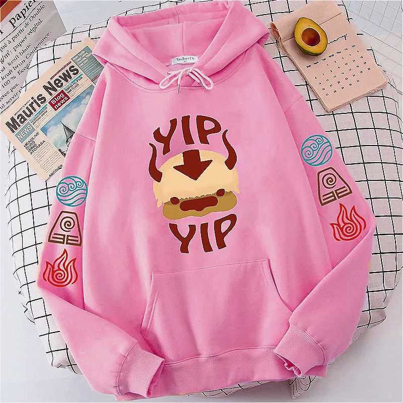 Avatar The Last Airy Hoodie Womens Apa YIP Letter Printing Long Sleeve Autumn Anime Plus Size Sportswear Womens Street Clothing W250408