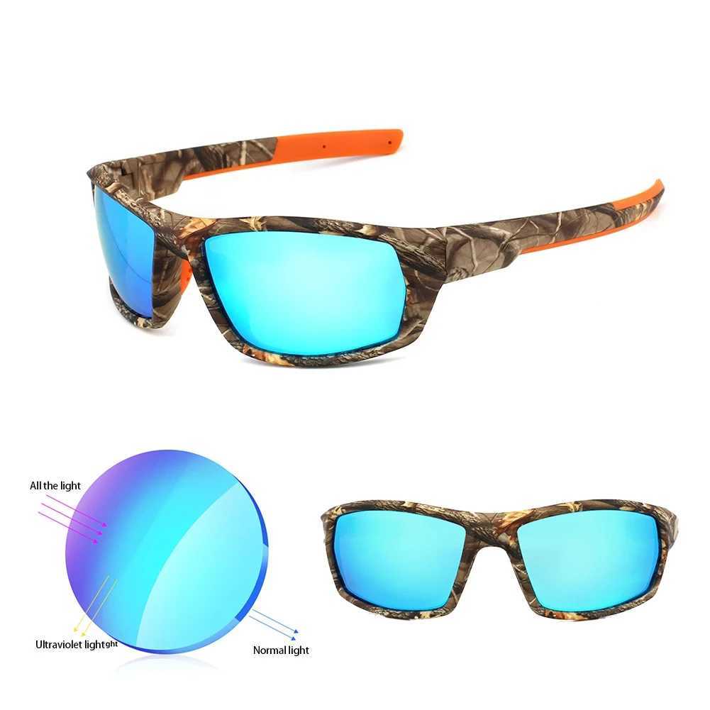 Outdoor Polarized Sunglasses Color Camouflage Sports Fishing Riding Sunglasses Beach Sunglasses Mens Sunshade Glasses UV400 W250408