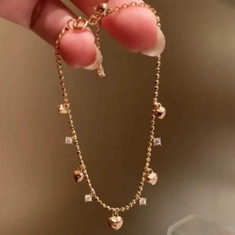 ENSHIR Lucky Colorf Beads Shiny Zircon Water Drop Bracelet for Wen Fashion Delicate Jewelry Gift WholesC250408
