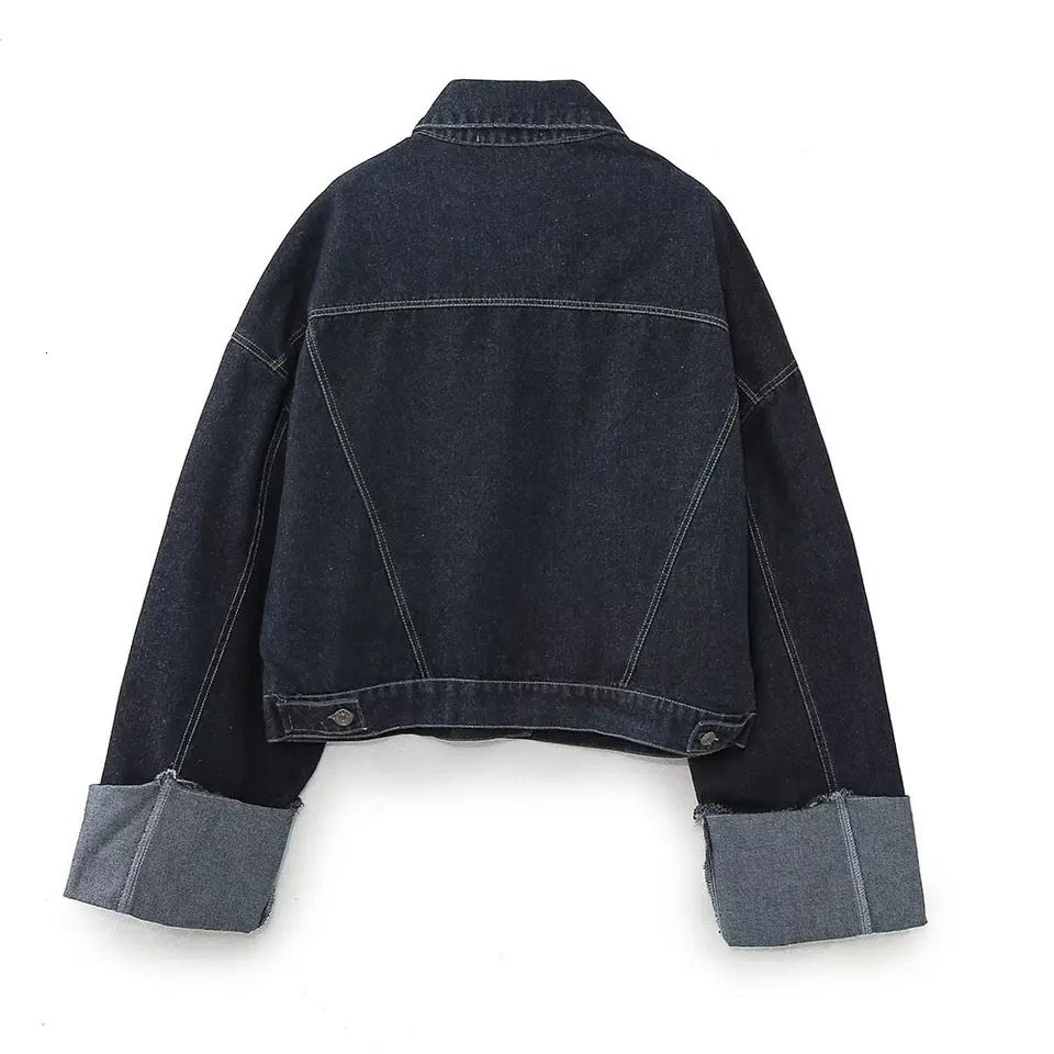Willshela Womens Fashion Pocket Denim Solid Jacket Collar Long Sleeve Femle Chic Set 250407