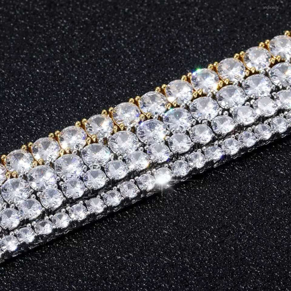 High Quality Sterg Sier Tennis Mosan Dia 3mm--6mm Vvs Moissanite Cuban Chain Necklace for Men Women Fine Jewelry Hip Hop