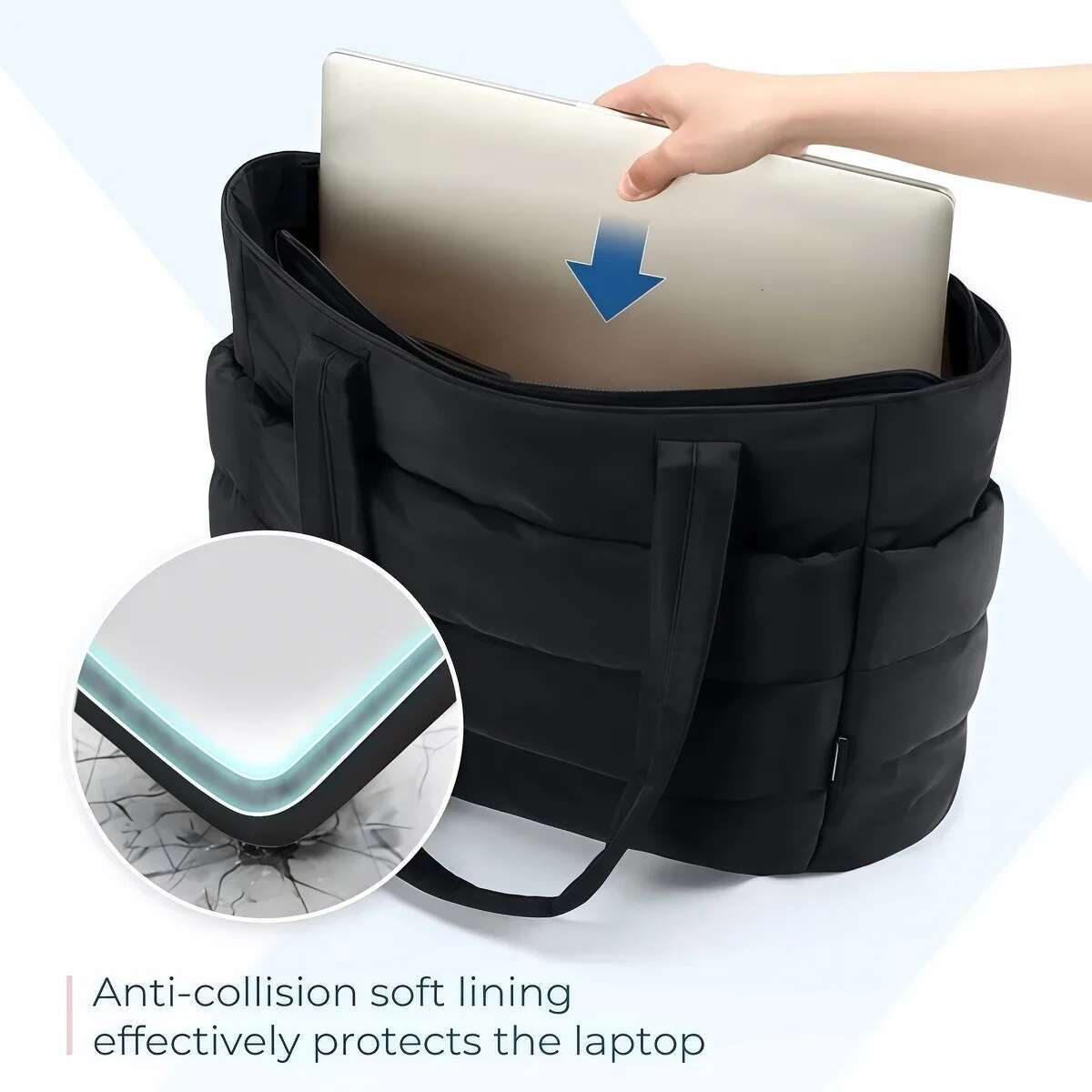 Women s Large Capacity Solid Color Tote Bag Versatile Handbag For Commuter Work Student Class Shopping Bag Liu