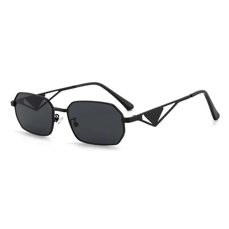 Custom Fashion Metal Lunettes Uv400 Shades Glasses Triangle Leg Sunglasses