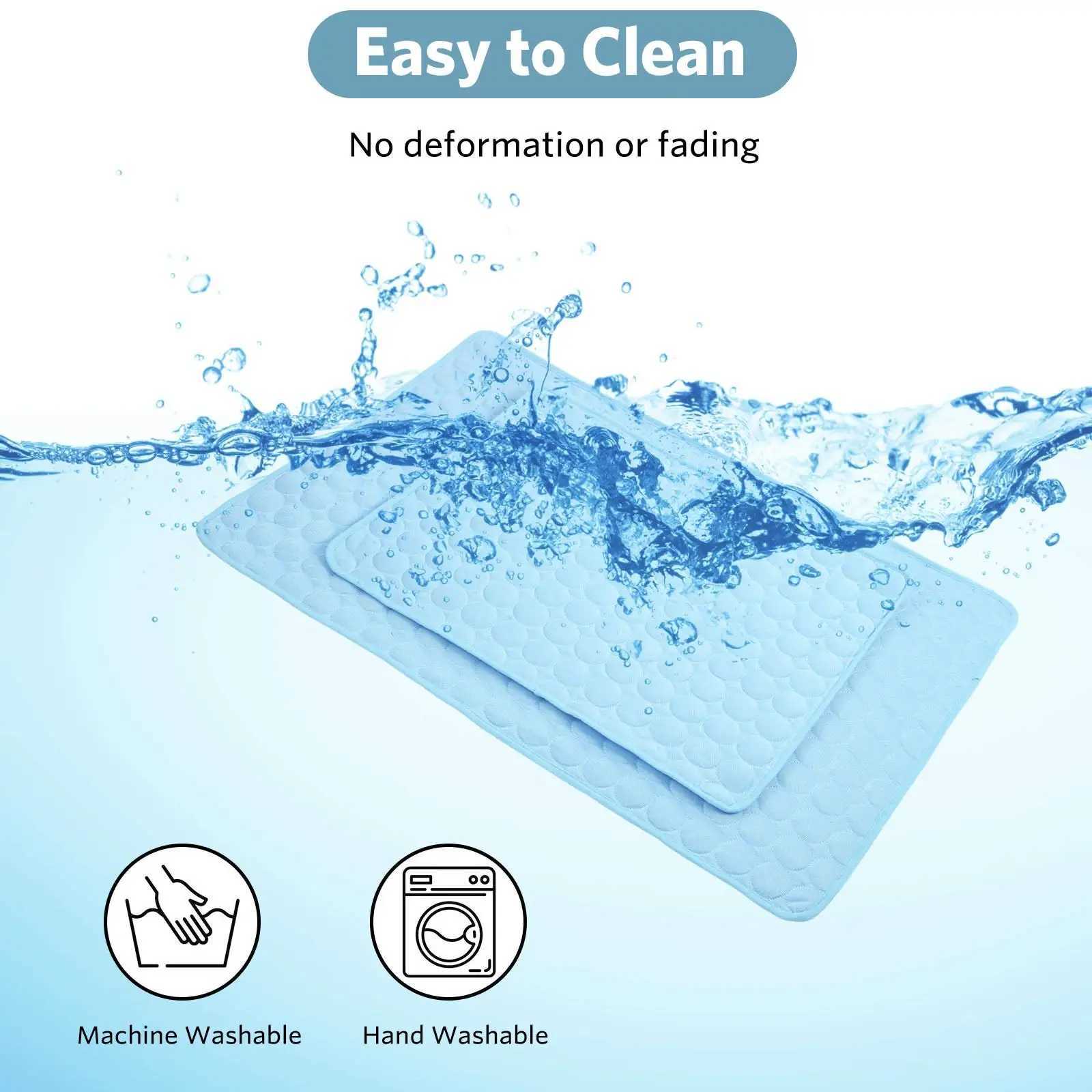 Summer dog cooling pad dog cat blanket sofa breathable pet dog bed washable small medium and large dog cart Y250407