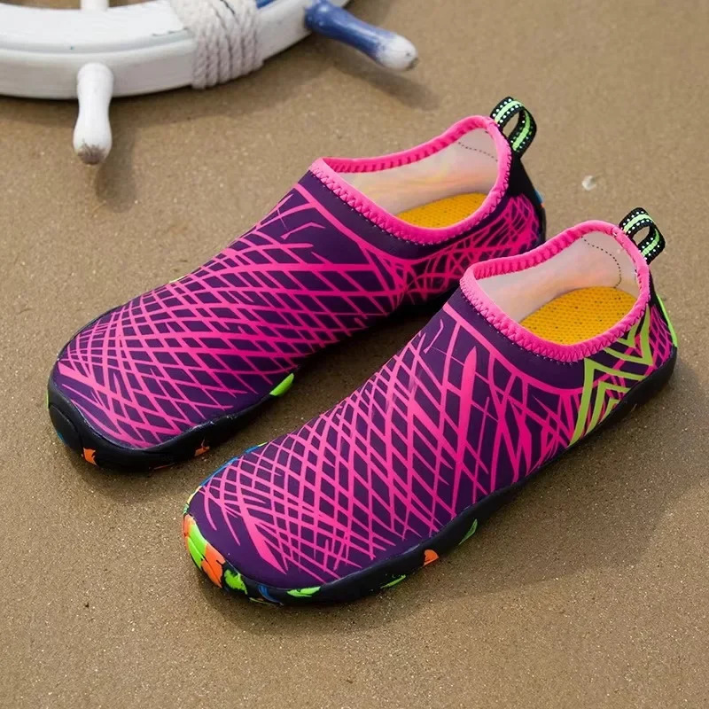 Quick-Drying Summer Water Shoes Unisex Seaside Beach Sock Barefoot Sneakers Men Swimming Upstream Sports Diving Aqua Shoes Women 250408