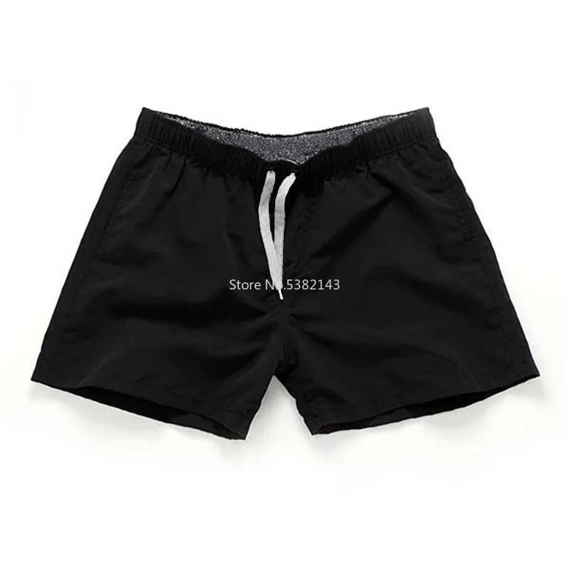 Summer swimsuit dry swim mens sports surfing beach board breathable mens boxing casual shorts ribbon fashion solid color shortsXJ250407