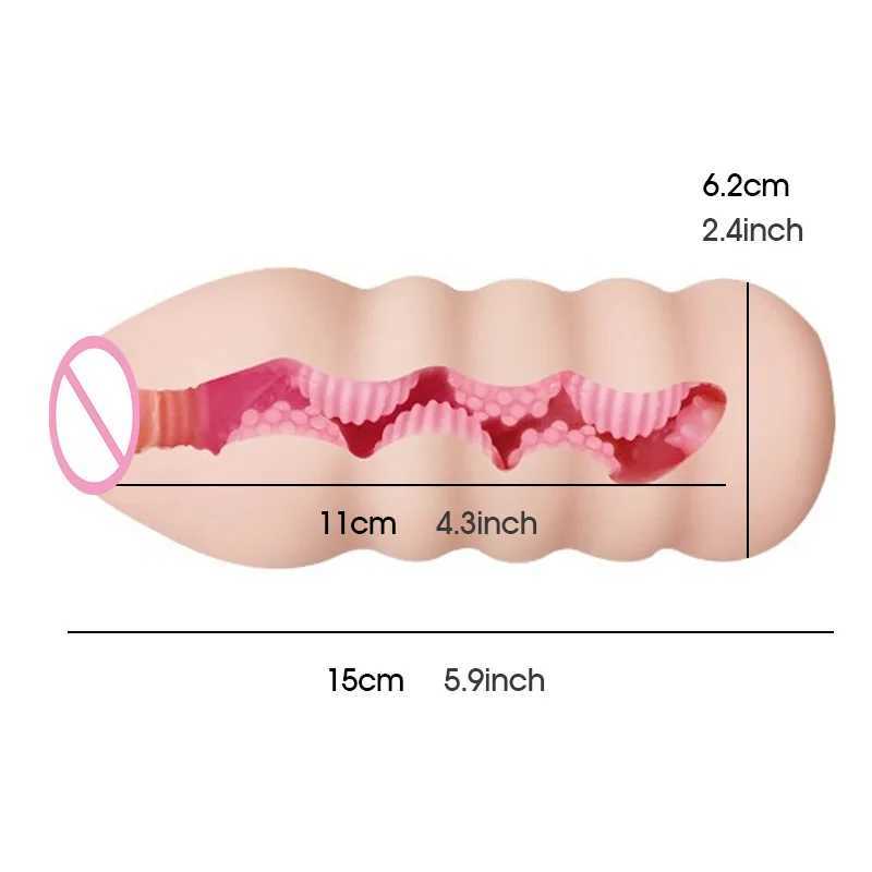 Aone Male Masturbator Pocket Pussy 6 Rooms Realistic Artificial Vagina Uterus Silicone Soft and Tight Adult Pornographic Products Sex ToysW250408