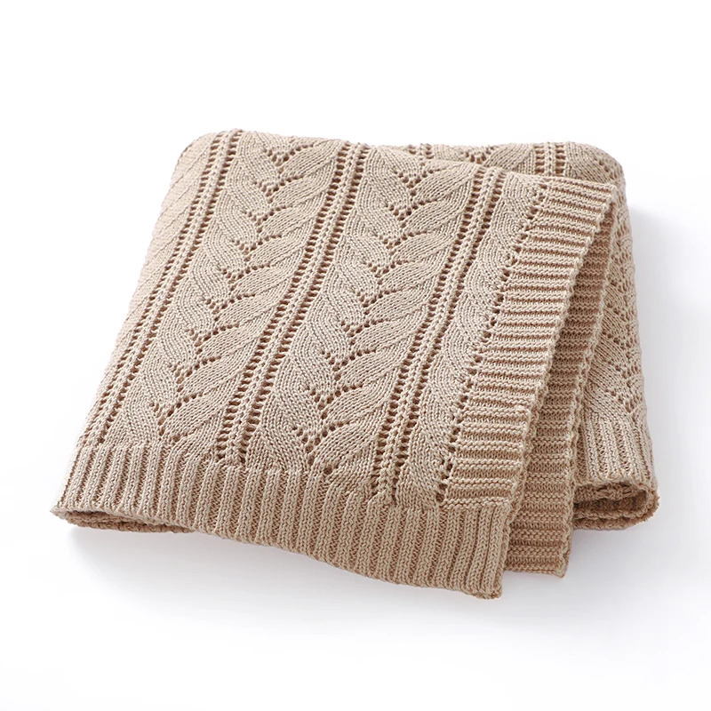 Cotton born Baby Swaddle Blankets 90*70cm Knitted Infantil Netural Sleeping Quilts Bedding Covers Toddler Boys Girls Crib Nap 250408