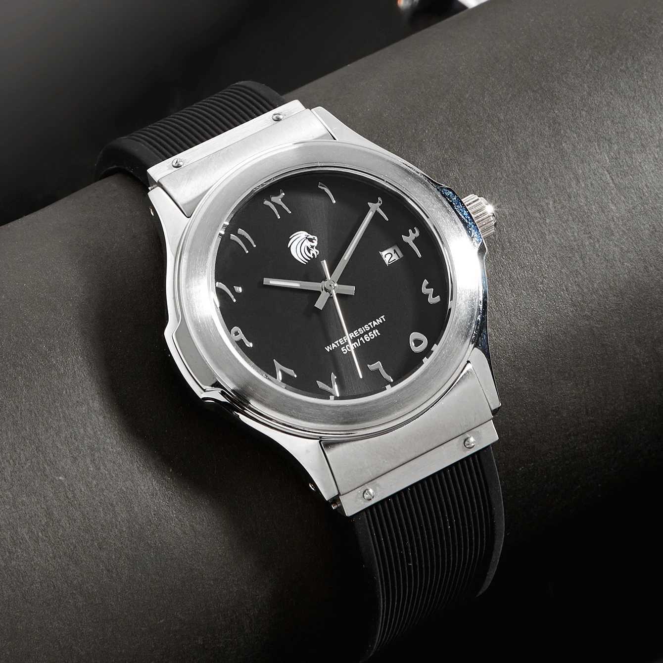 Brand Arabic watch all stainless steel case waterproof Y250407