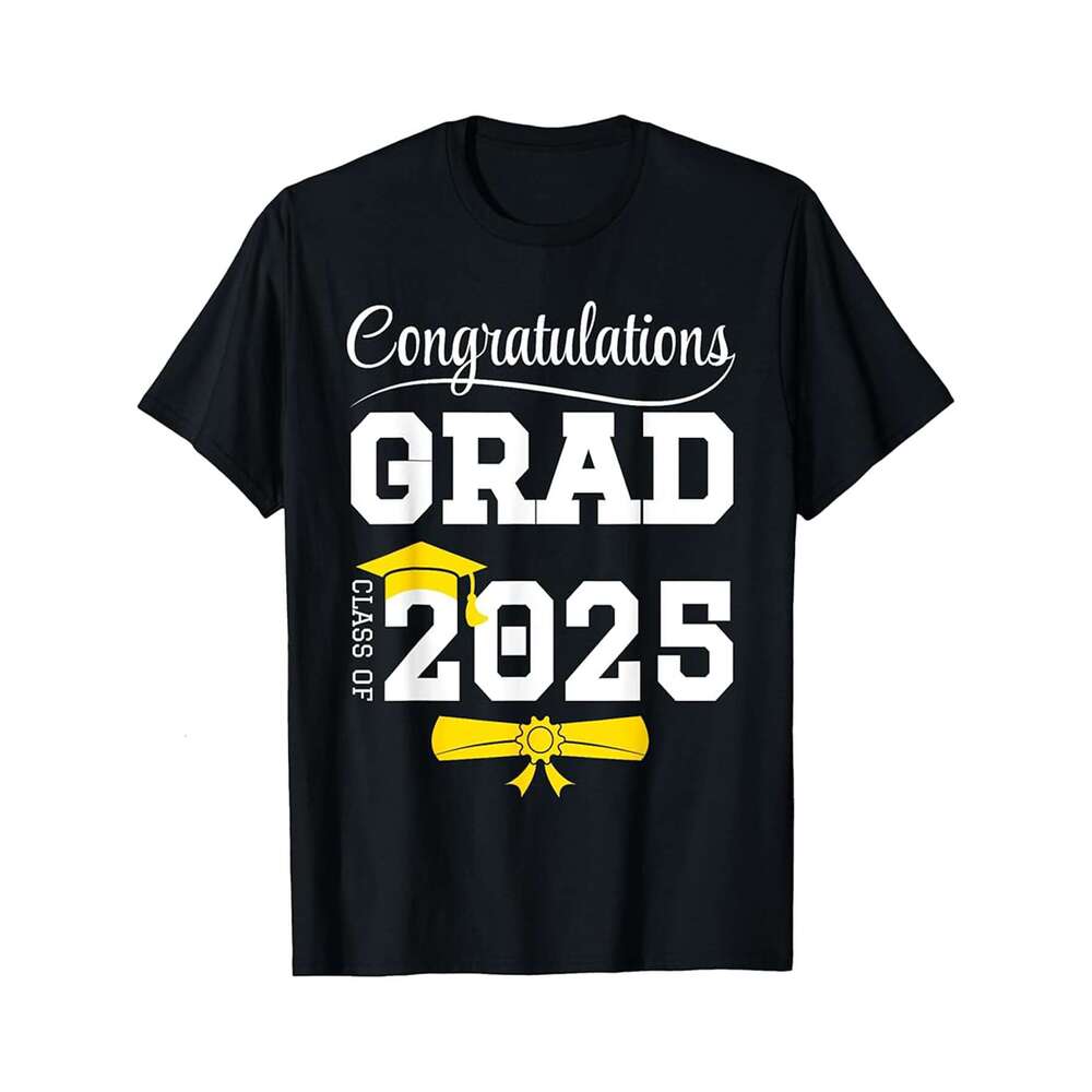 Designer T shirt Congratulations Grad - Class of 2025 Graduation - 220g Tshits
