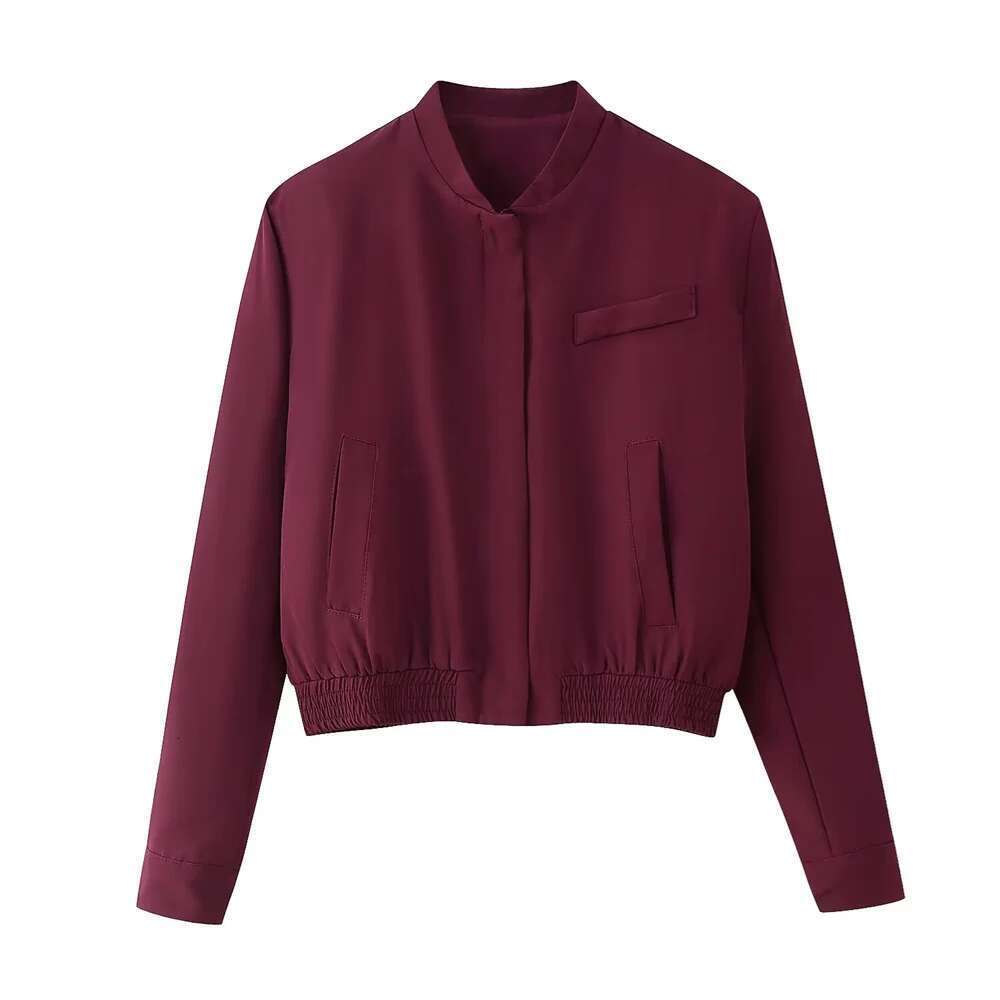 UNIZERA Round Neck Long Sleeve Pilot Jacket Top High Waist Folded Pants Set Spring New Women's Clothing