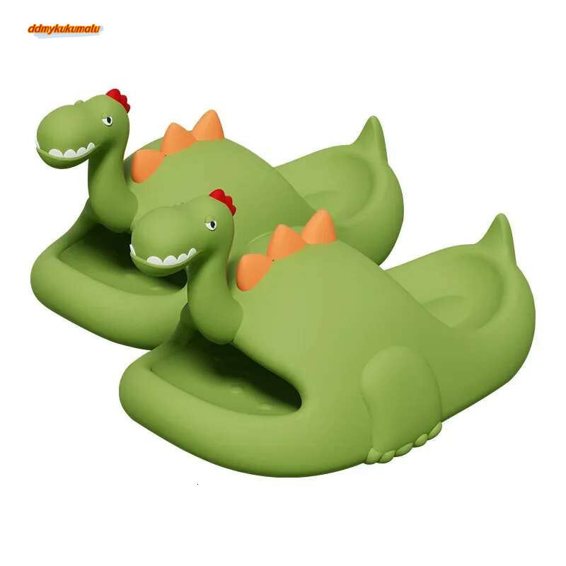 Funny Dinosaur Slippers Women Summer Shoes Casual Comfort Cartoon Slipper Sandals Ladies Home Slides EVA Flip ps New 2023 ddmykukumalu