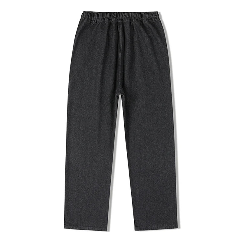 Hip Hop wide leg jeans unisex classic solid retro Trouser casual spring and autumn mens fashion loose straight 250401