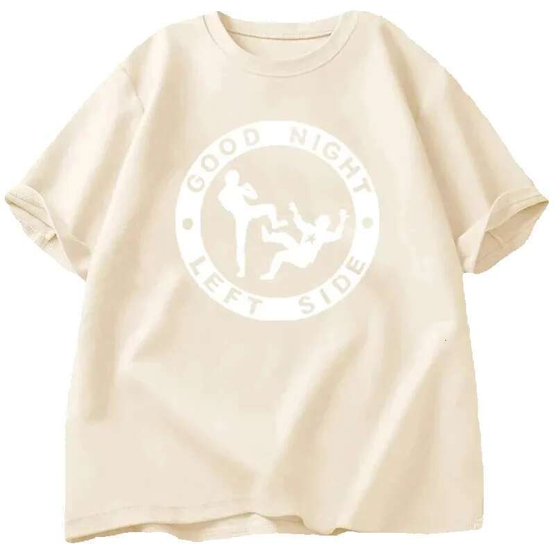 Men's women's short sleeved round neck ISIE T-shirts, economical interesting graphics, casual and fashionable, goodnight store side wear