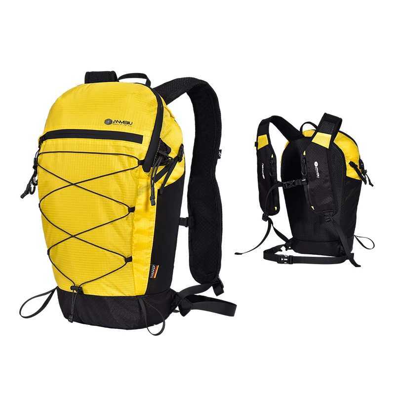 ANMEILU Mountaineering backpack 15 liters mens and womens outdoor sports bag waterproof camping hiking rain Hydration BackpackC250407