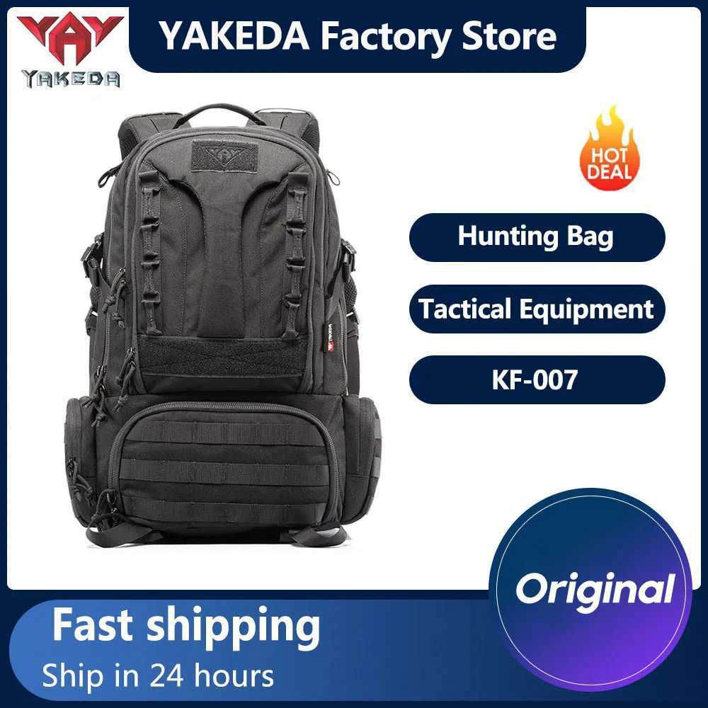 YAKEDA Large Capacity Backpack Multifunctional Tactical Backpack Camouflage Sports Outdoor Bag Mountaineering Camping EquipmentC250407