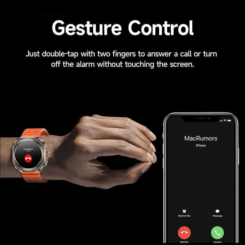 2025 New Galaxy Watch 7 Ultra GPS NFC Smart Watch for Men 1.43-inch AMOLED Always Display IP68 BT Call Sports Smart WatchXJ250408