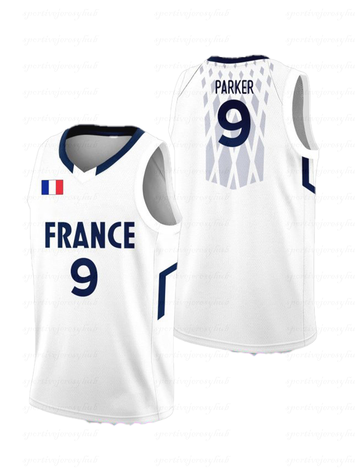 Tony Parker France Paris National Basketball Jersey 2024-2025 Victor Wembanyama Jordan 32 Wembanyama Custom Stitched