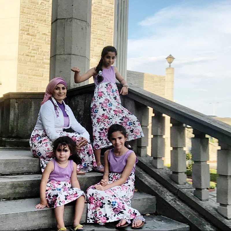 Matching Family Outfits Mother Daughter Dresses Summer Sleeveless Floral Long Dress Mom And Daughter Dres Clothes 250407