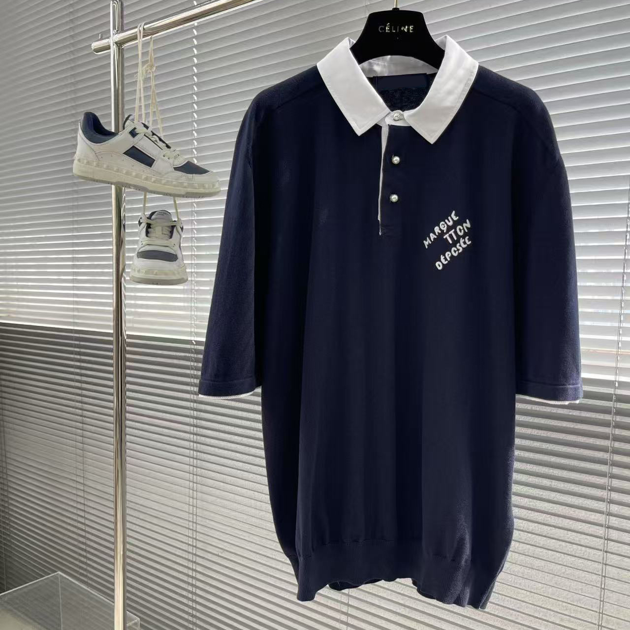 New luxury Mens polo shirt mens designer polo shirt Letter embroidery T Shirt Pullover fashion business casual cotton Tshirts Sweatshir